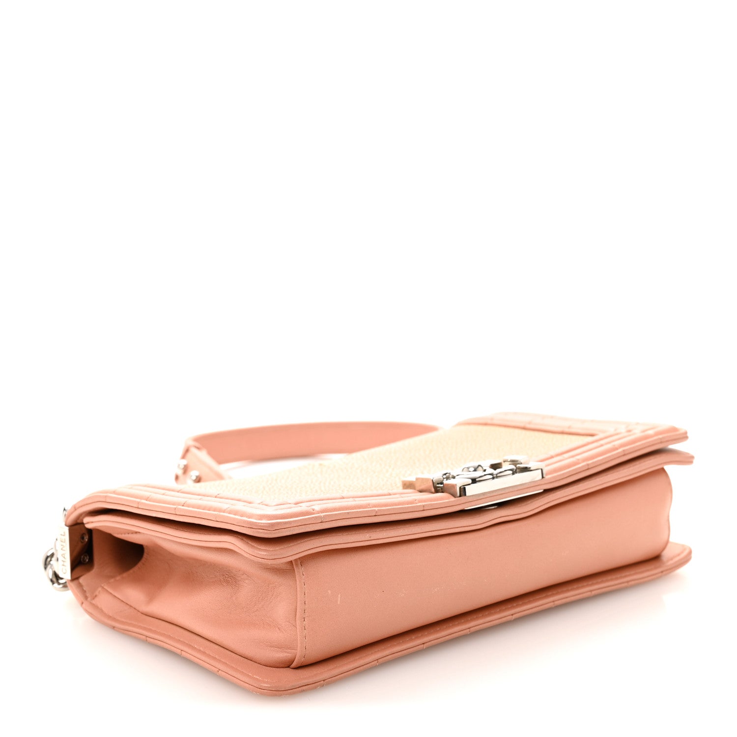 Galuchat Stingray Medium Boy Flap Pink
