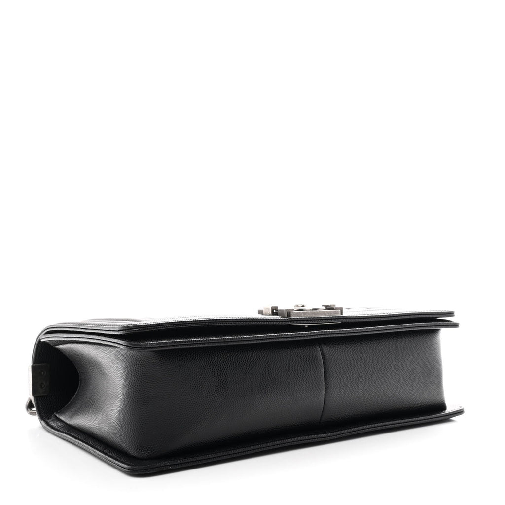 Caviar Quilted New Medium Boy Flap Black