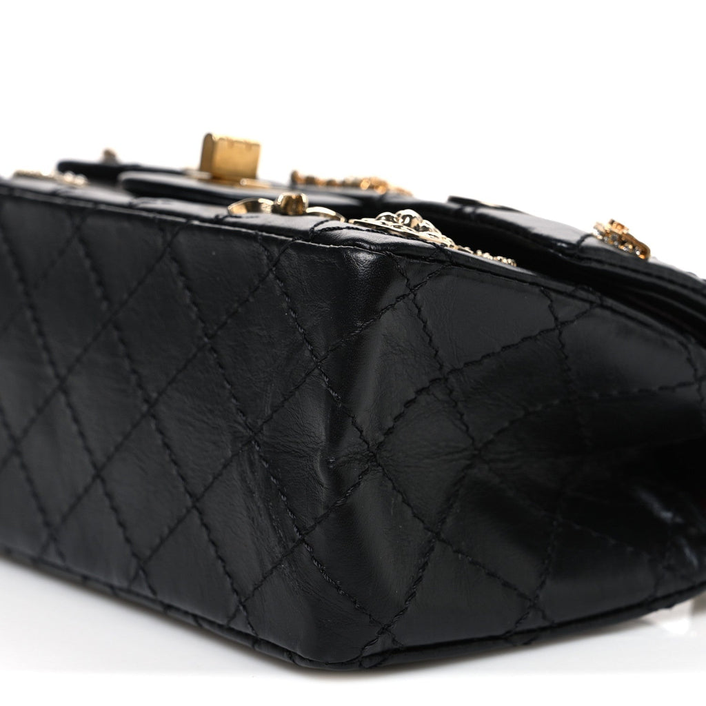 Aged Calfskin Lucky Charms 2.55 Reissue 224 Flap Black