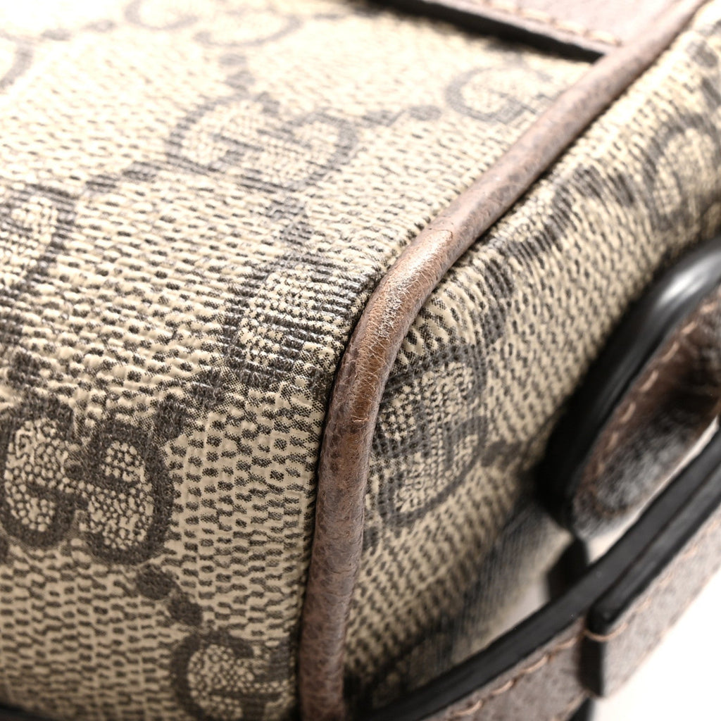 GG Supreme Monogram Web Mini Ophidia Shoulder Bag Brown