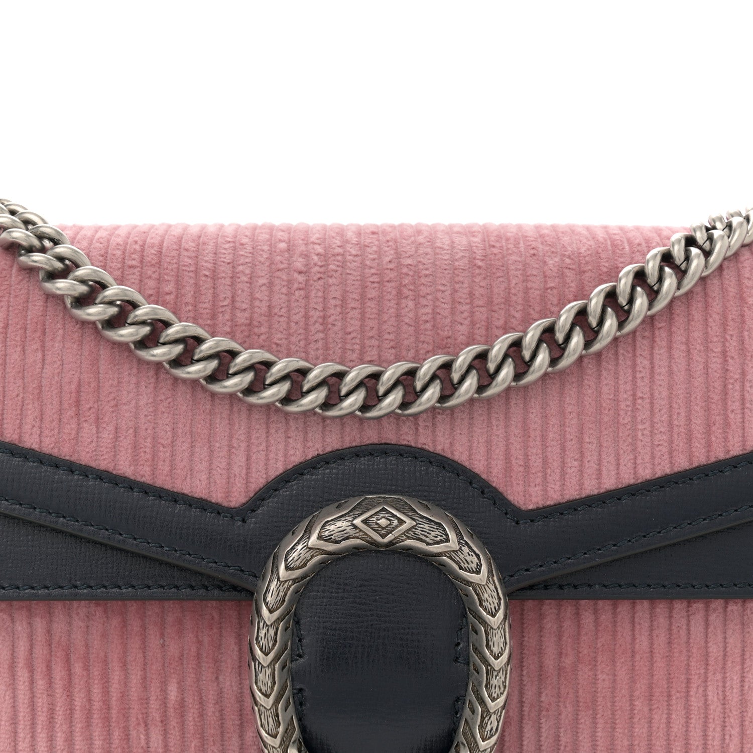 Lanzo Stretch Cord Azalea Calfskin Small Dionysus Shoulder Bag Pink Blue