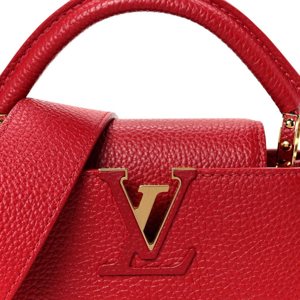 Taurillon Mini Capucines Scarlet
