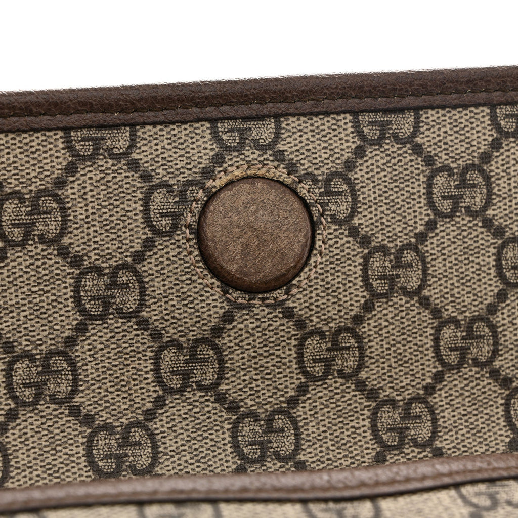GG Supreme Monogram Neo Vintage Web Belt Bag Brown