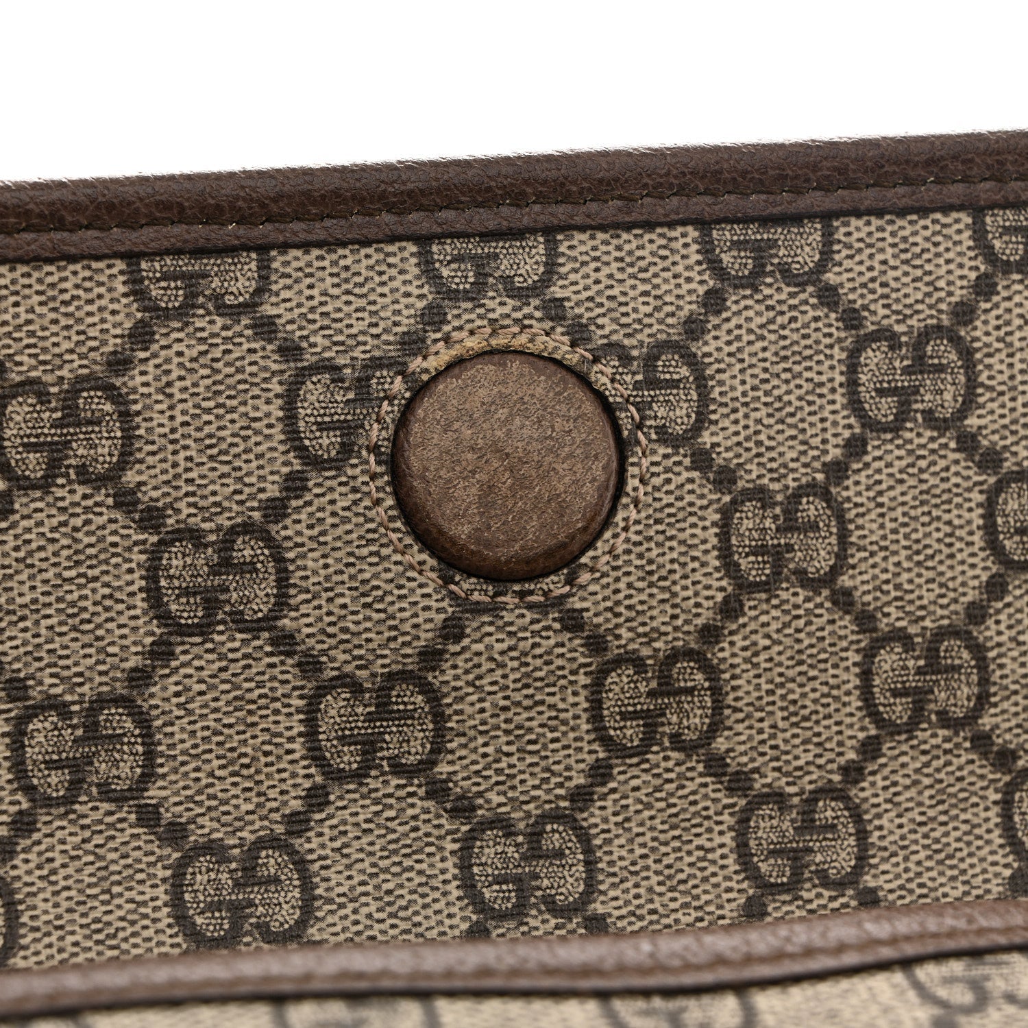 GG Supreme Monogram Neo Vintage Web Belt Bag Brown