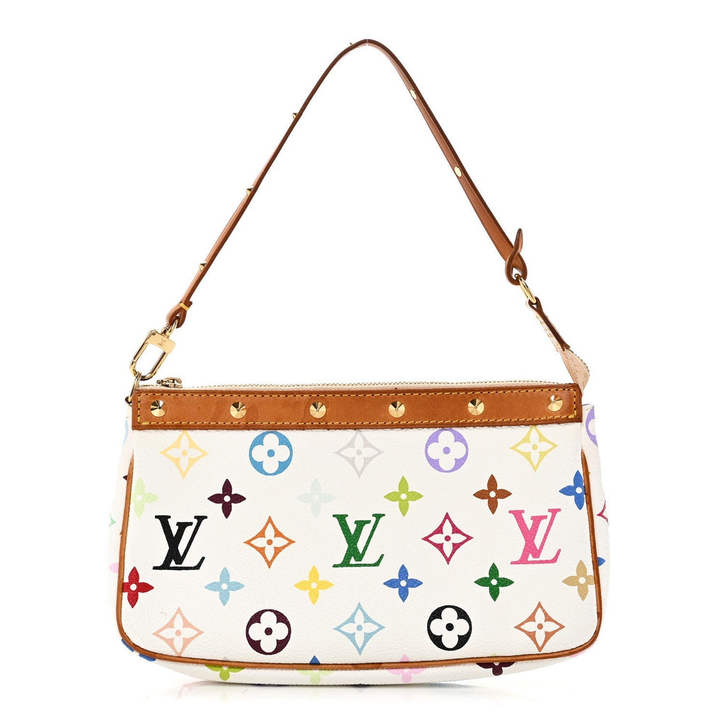 Monogram Multicolor Pochette Accessories White