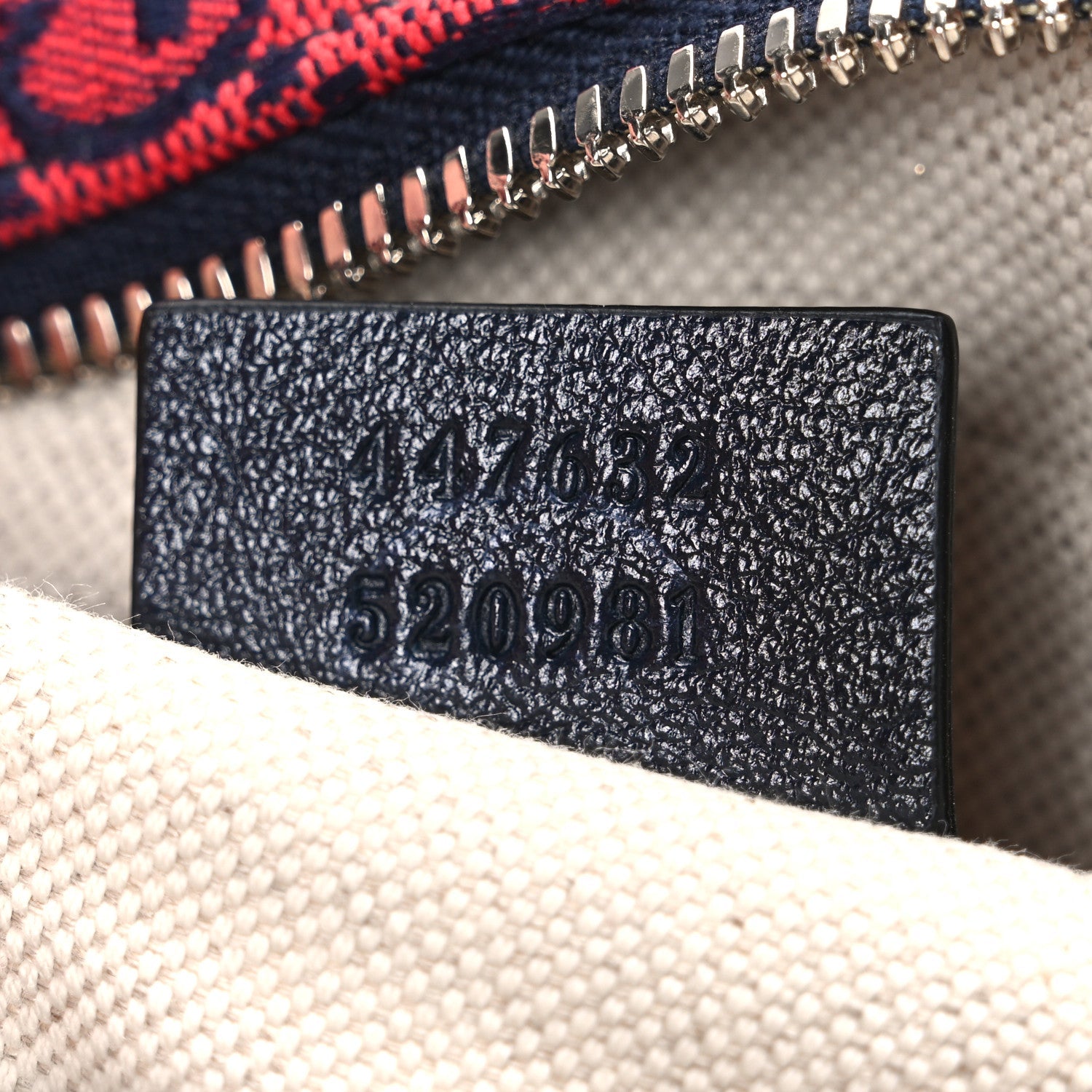Monogram Multicolor Matelasse Diagonal Small GG Marmont Chain Shoulder Bag Red Blue
