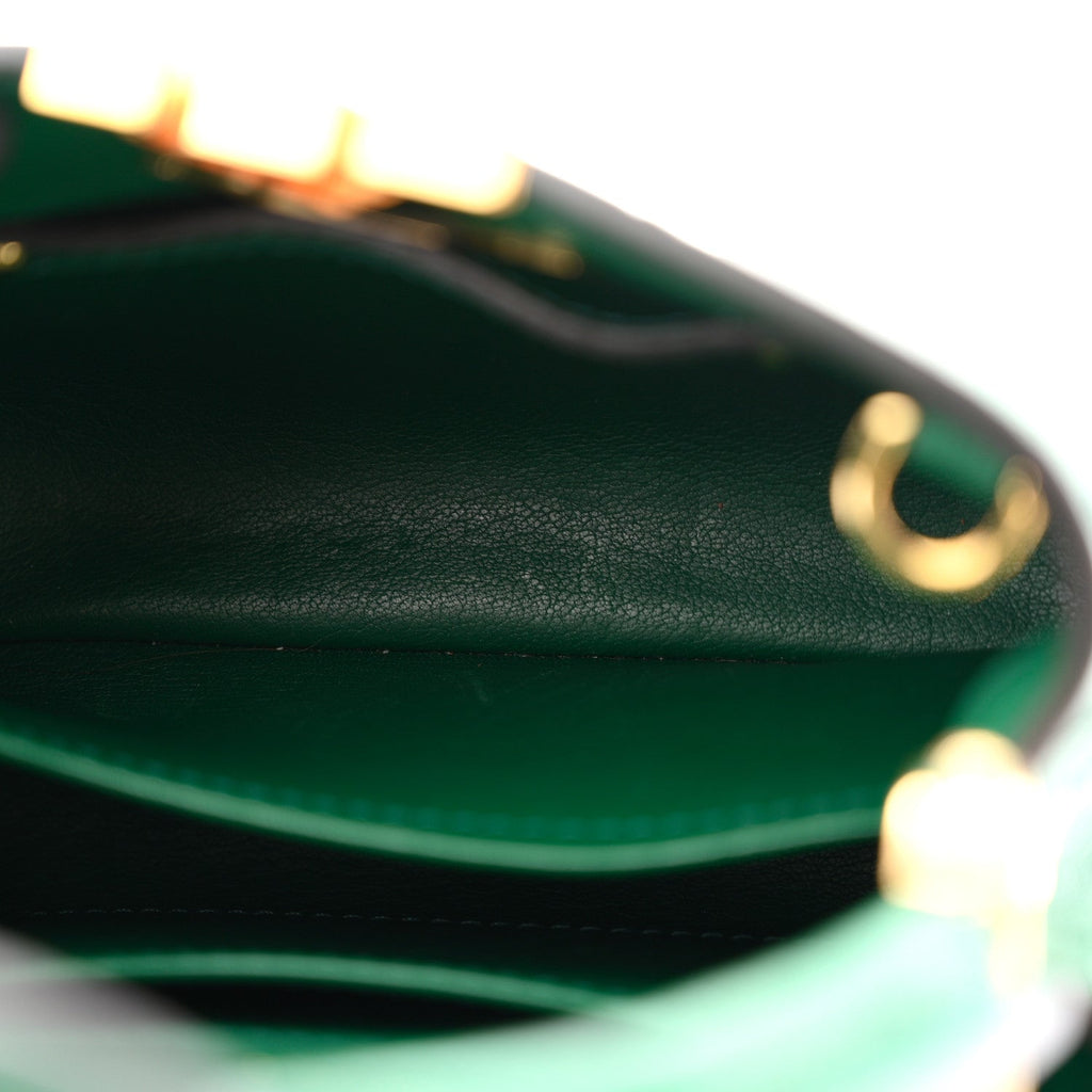 Ostrich Capucines Mini Mint