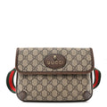 GG Supreme Monogram Neo Vintage Web Belt Bag Brown