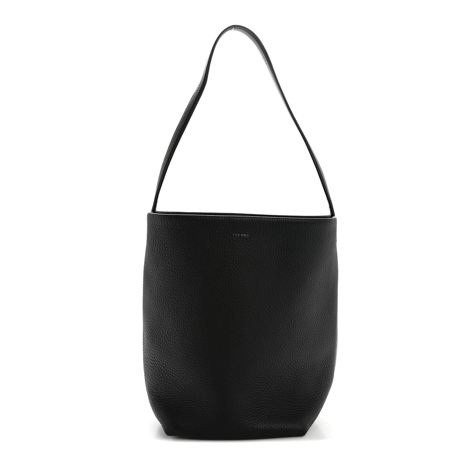 Grained Calfskin Medium N/S Park Tote Black