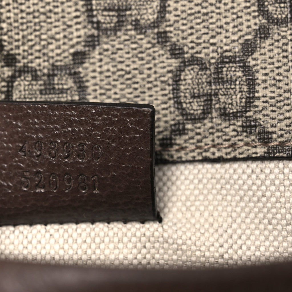 GG Supreme Monogram Neo Vintage Web Belt Bag Brown