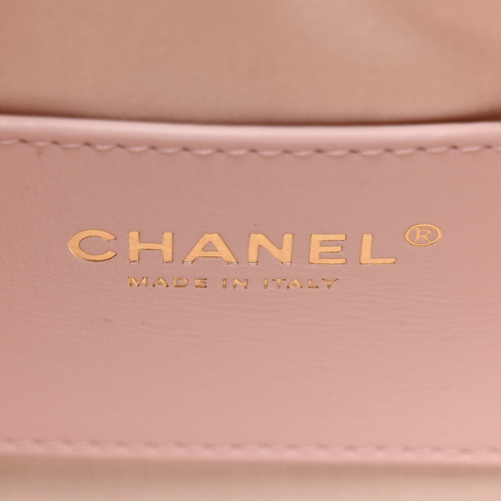 Caviar Quilted Mini Chanel 25 Handbag Light Pink