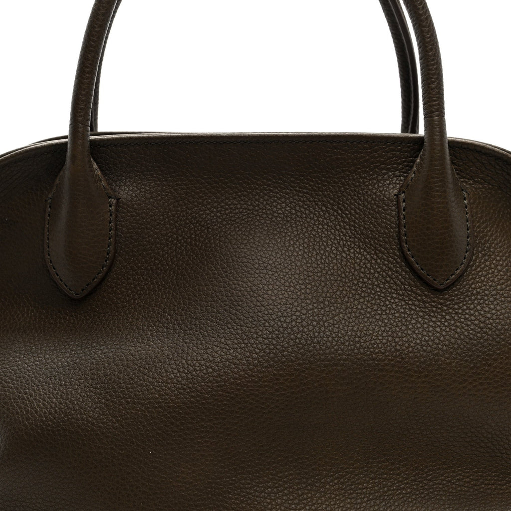 Grained Saddle Calfskin Agnes Bag Truffle