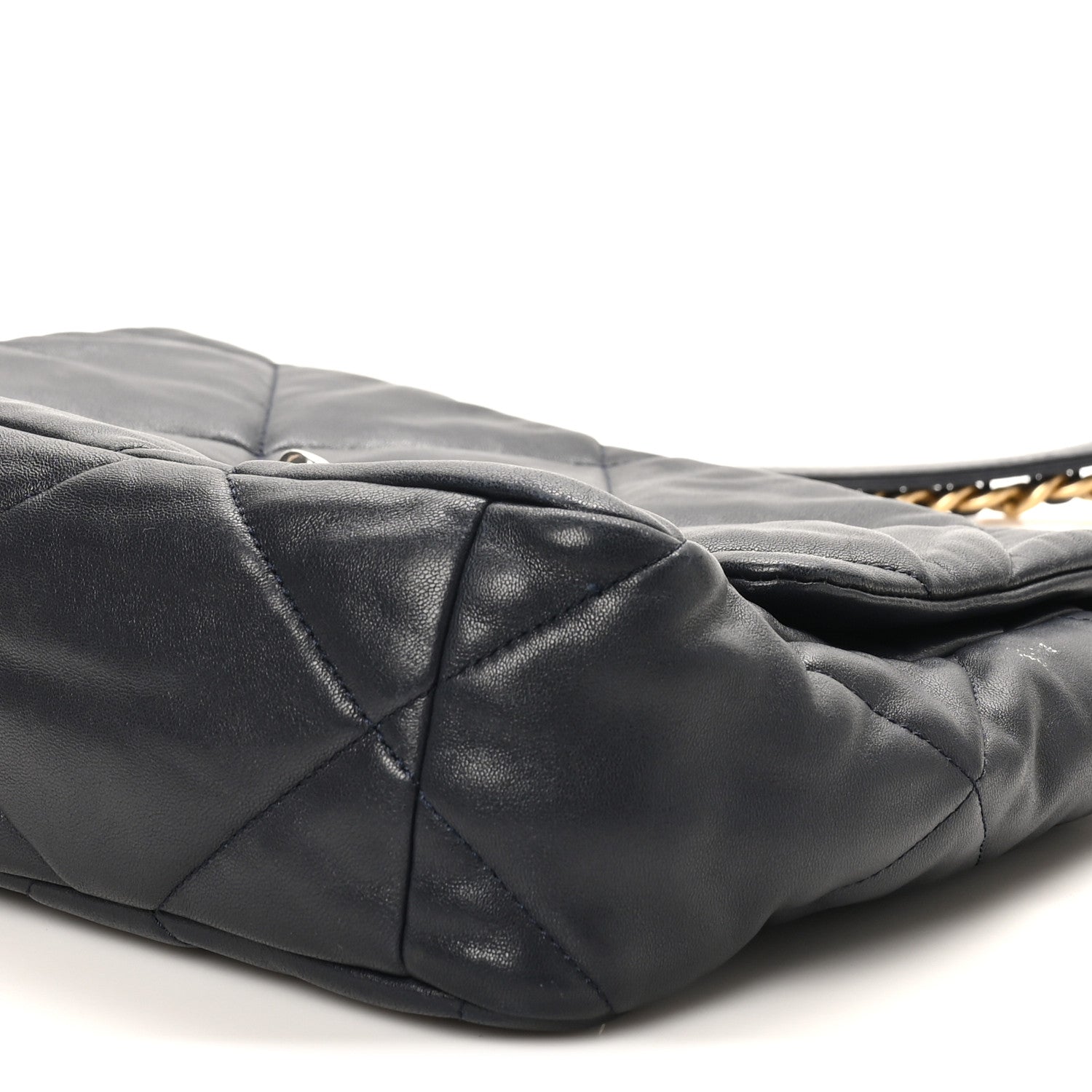 Lambskin Quilted Large Chanel 19 Flap Black