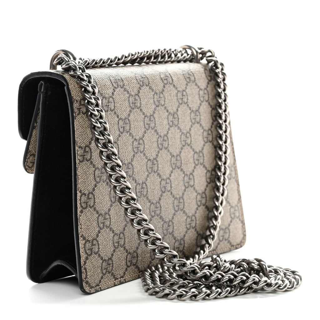 GG Supreme Monogram Mini Dionysus Shoulder Bag Black