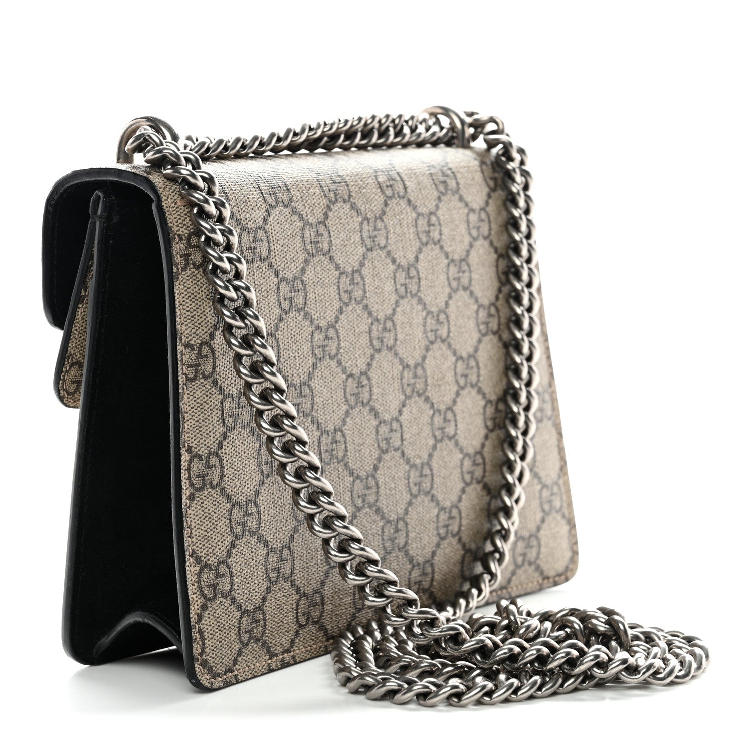 GG Supreme Monogram Mini Dionysus Shoulder Bag Black