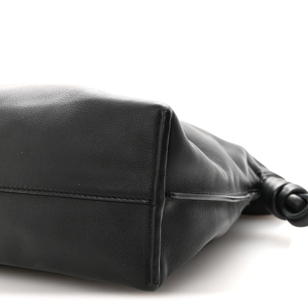 Nappa Medium Flamenco Knot Bag Black