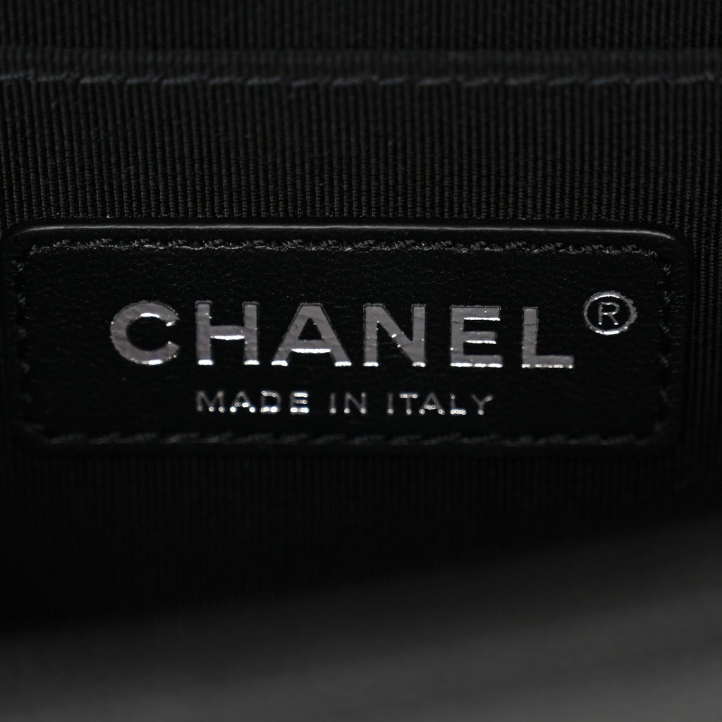 Caviar Quilted Small Boy Flap Black