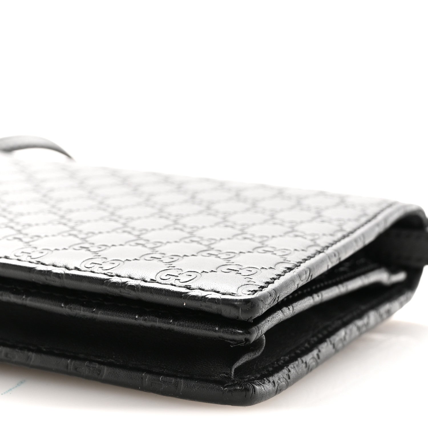 Microguccissima Crossbody Wallet Black