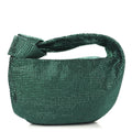 Crystal Embellished Satin Mini Hotfix Jodie Emerald