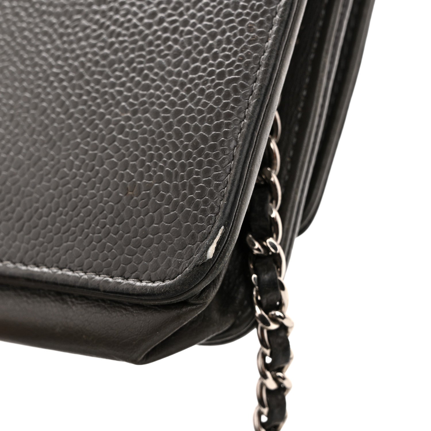 Caviar Timeless CC Wallet on Chain WOC Grey