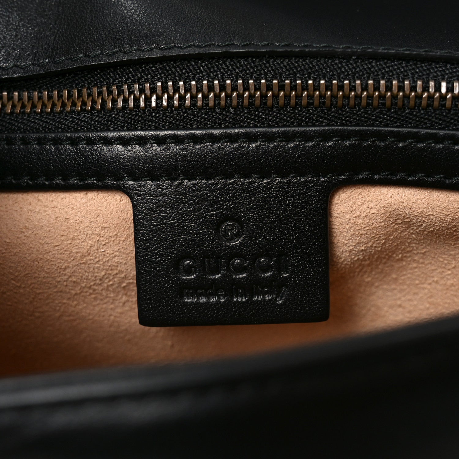 Calfskin Matelasse Small GG Marmont Shoulder Bag Black