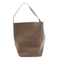 Grained Calfskin Large N/S Park Tote Dark Taupe