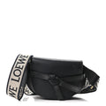 Calfskin Jacquard Mini Gate Dual Bag Black