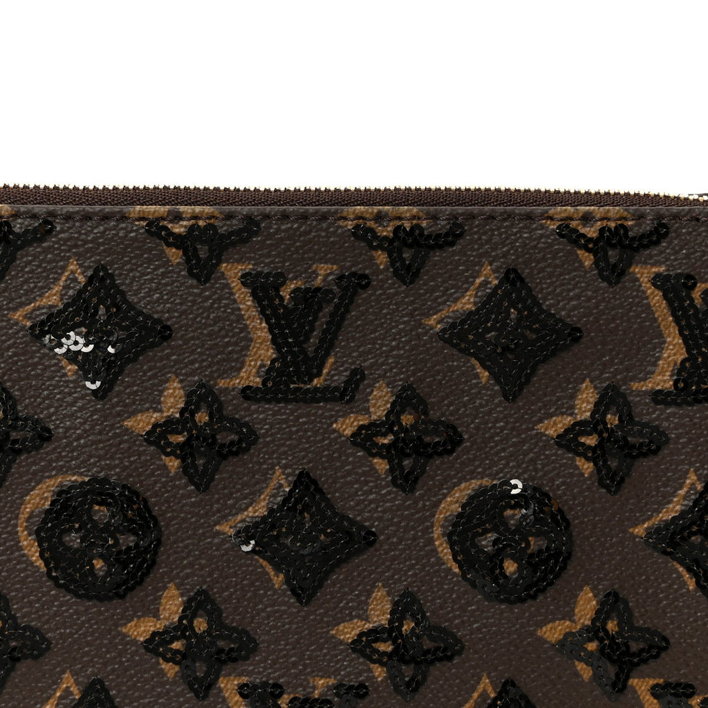 Monogram Sequins Pochette Accessories Black