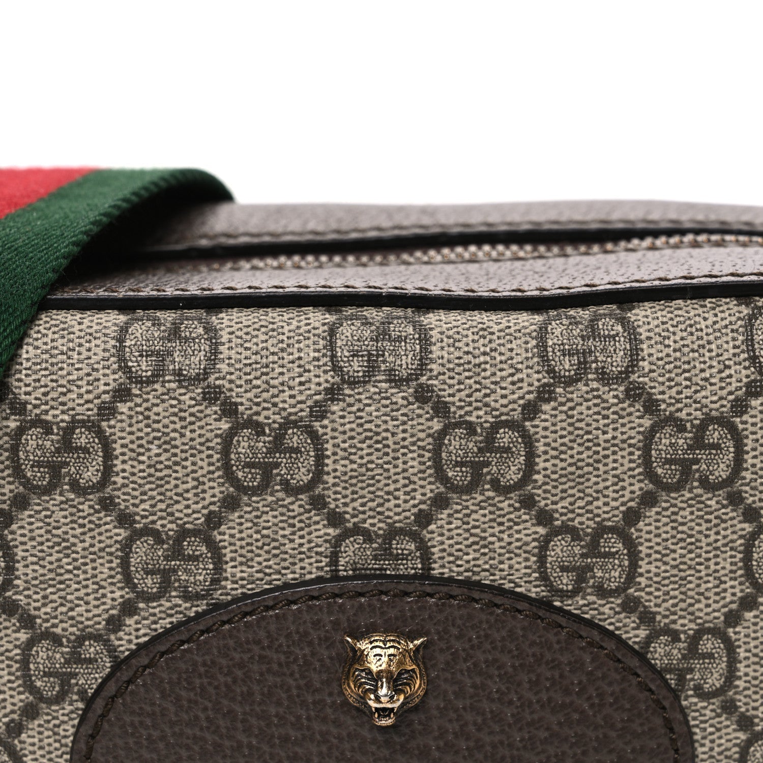 GG Supreme Monogram Web Neo Vintage Shoulder Bag Beige New Acero Crop