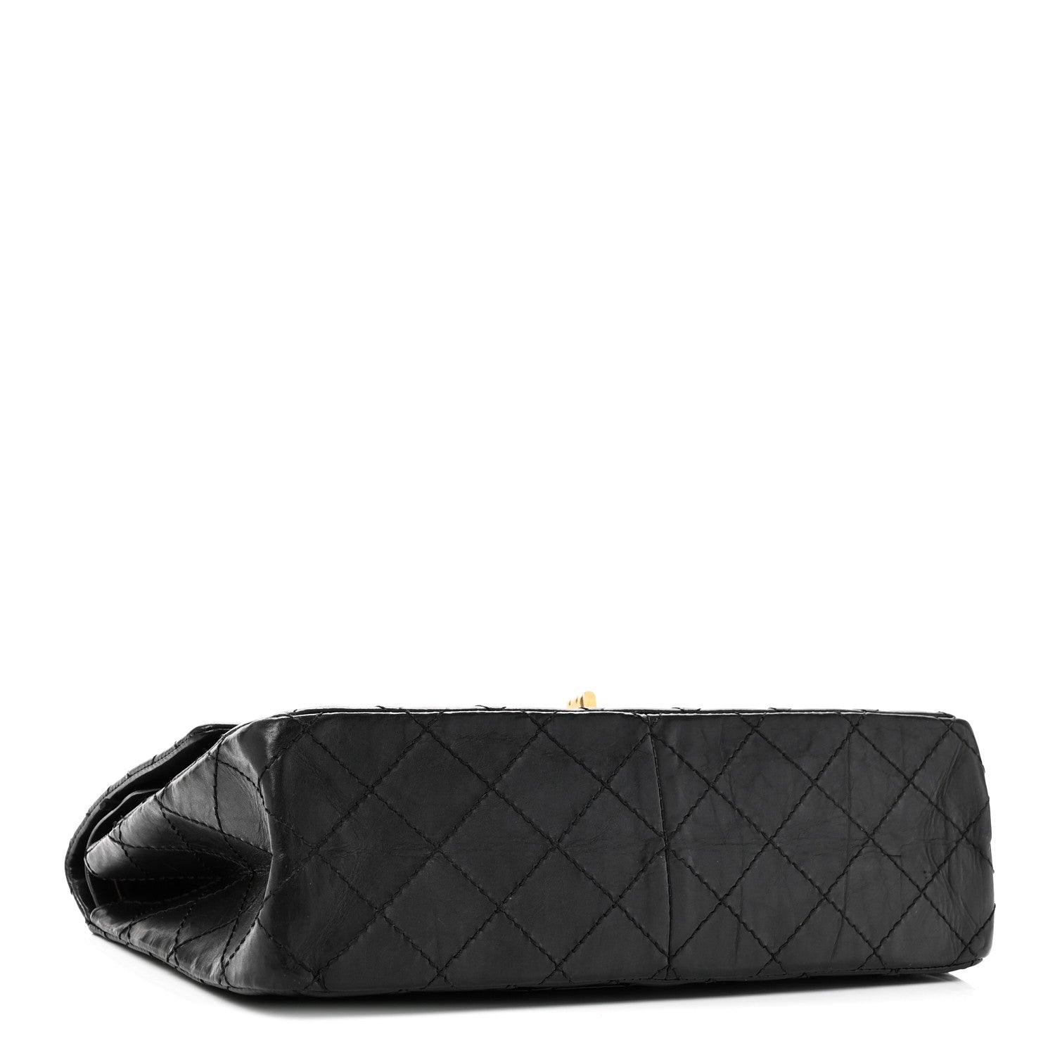 Aged Calfskin Quilted 2.55 Reissue 226 Flap Black