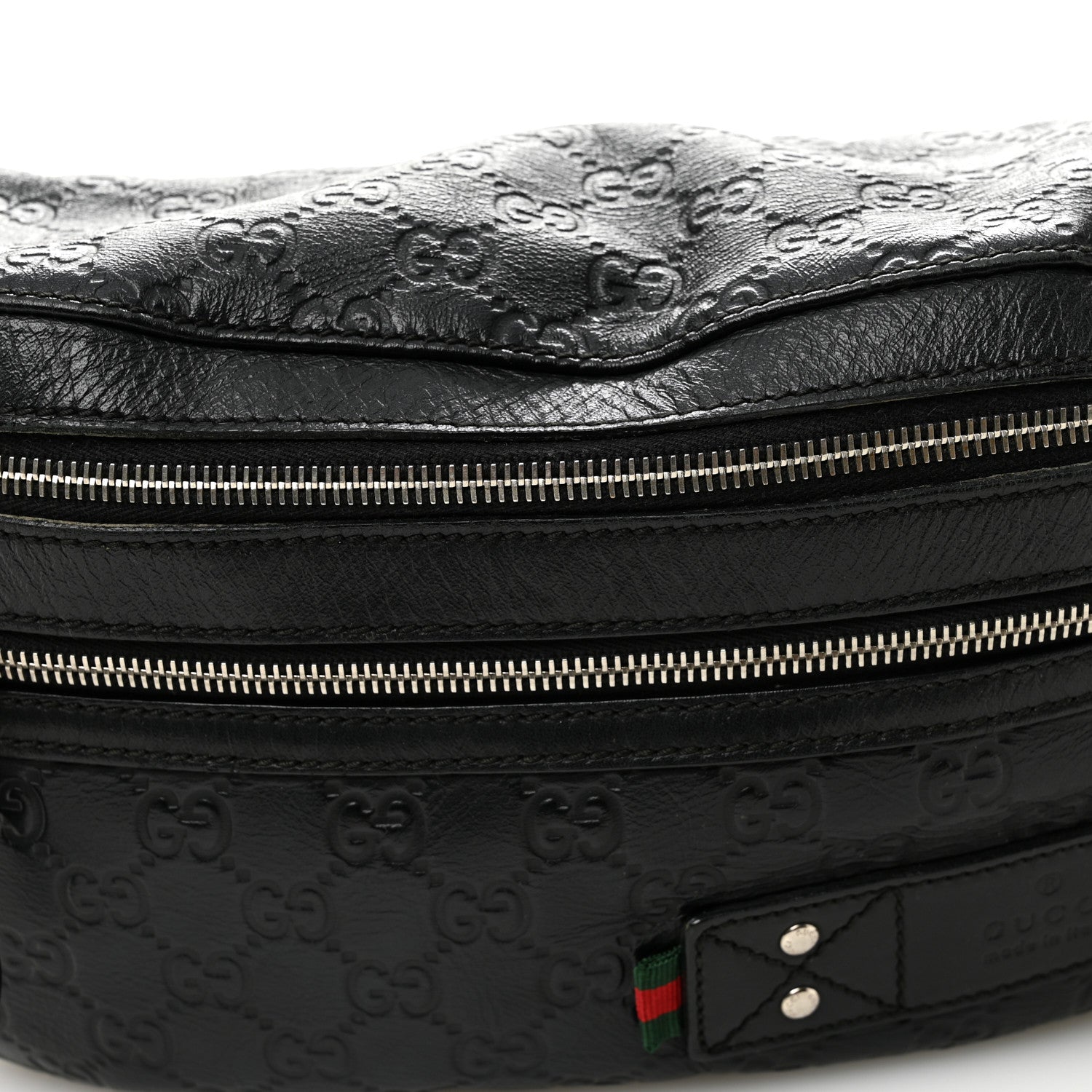 Guccissima Web Belt Bag Black