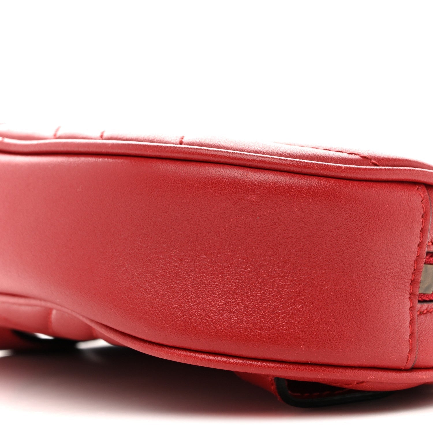 Calfskin Matelasse GG Marmont Belt Bag 85 34 Hibiscus Red
