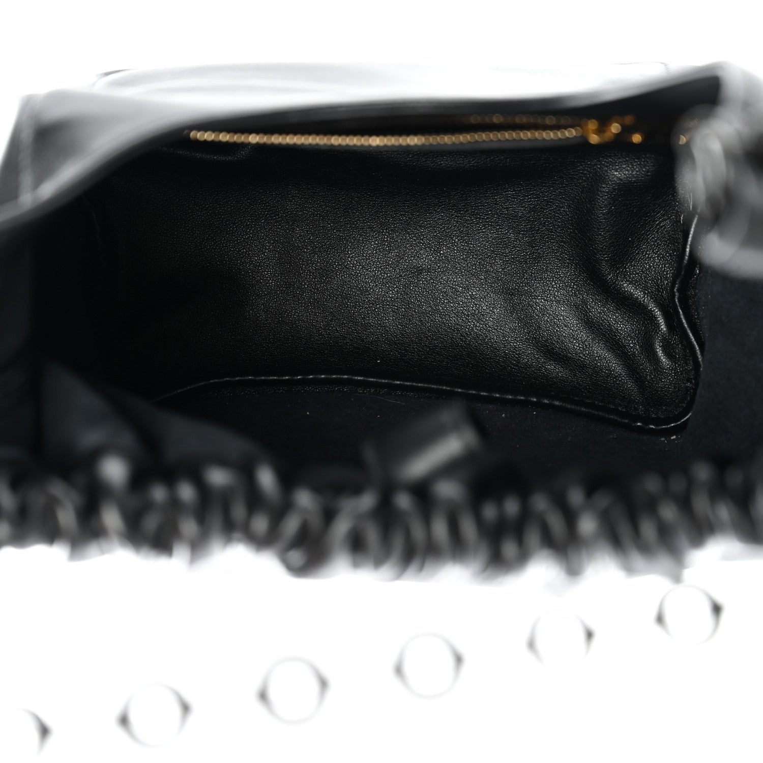 Mellow Nappa Small Monochrome Squeeze Bag Black