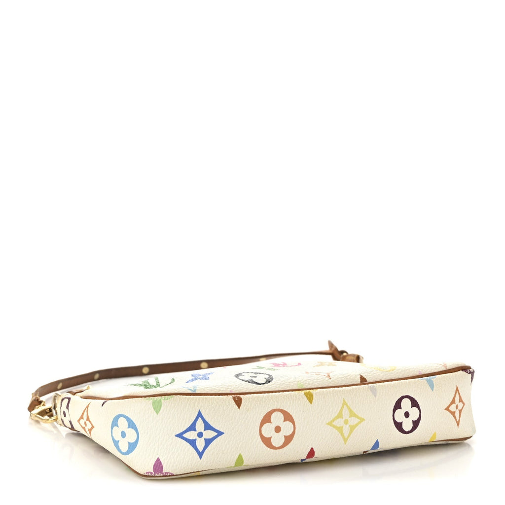 Monogram Multicolor Pochette Accessories White