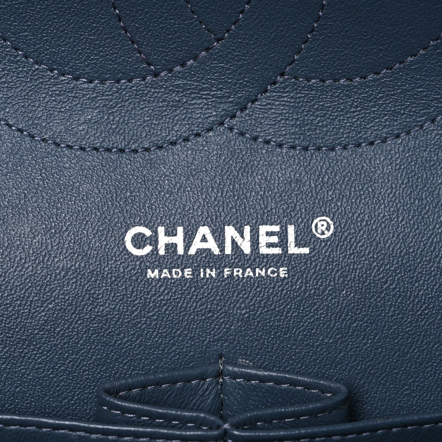 Caviar Quilted Jumbo Double Flap Dark Grey