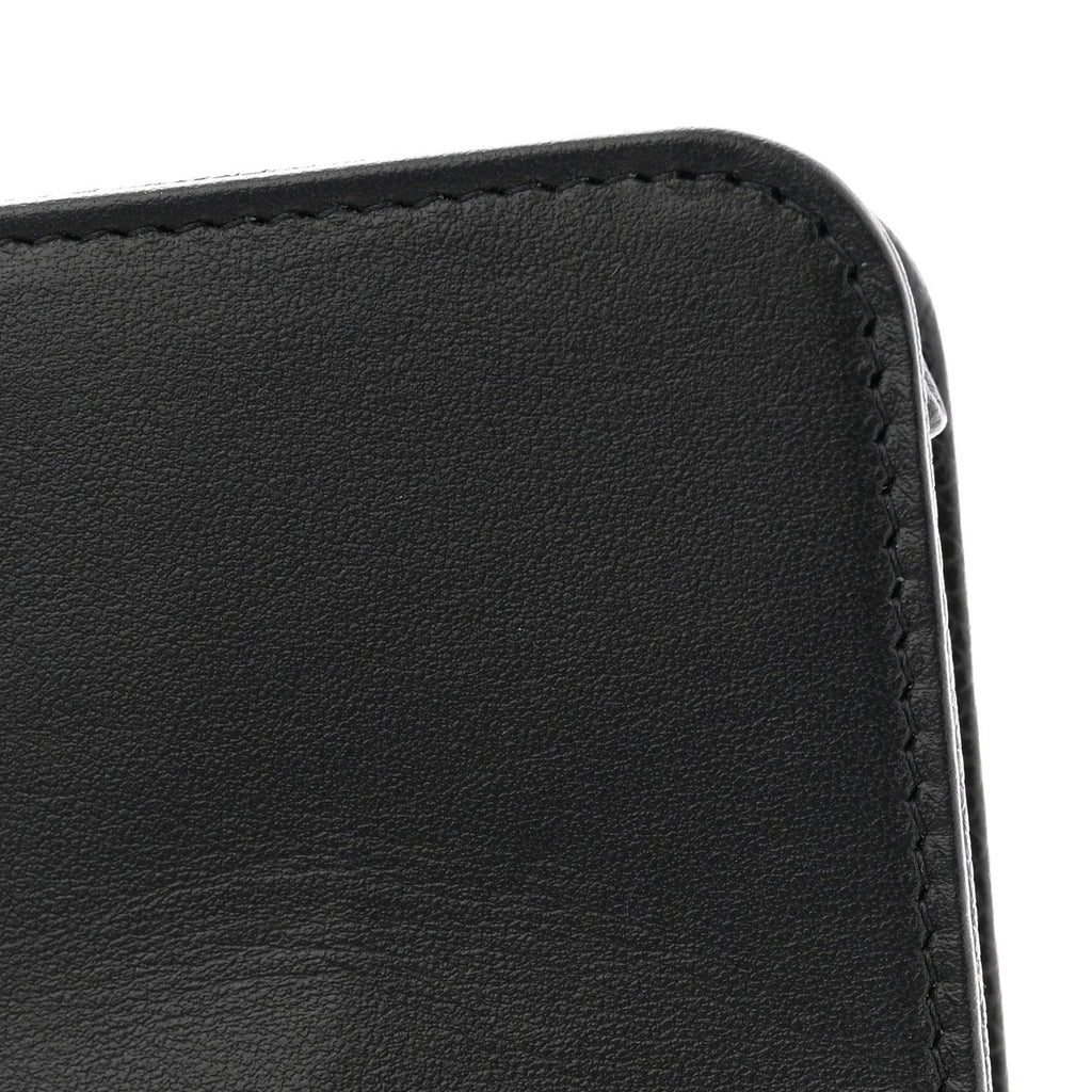 Caviar Camellia Embossed Wallet On Chain WOC Black