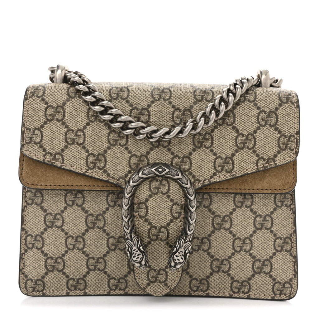 GG Supreme Monogram Mini Dionysus Shoulder Bag Taupe