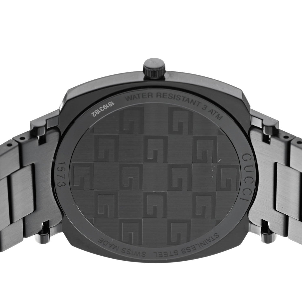 PVD Stainless Steel 38mm Grip Quartz Watch Black