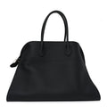 Matte Grained Calfskin Soft Margaux 15 Black