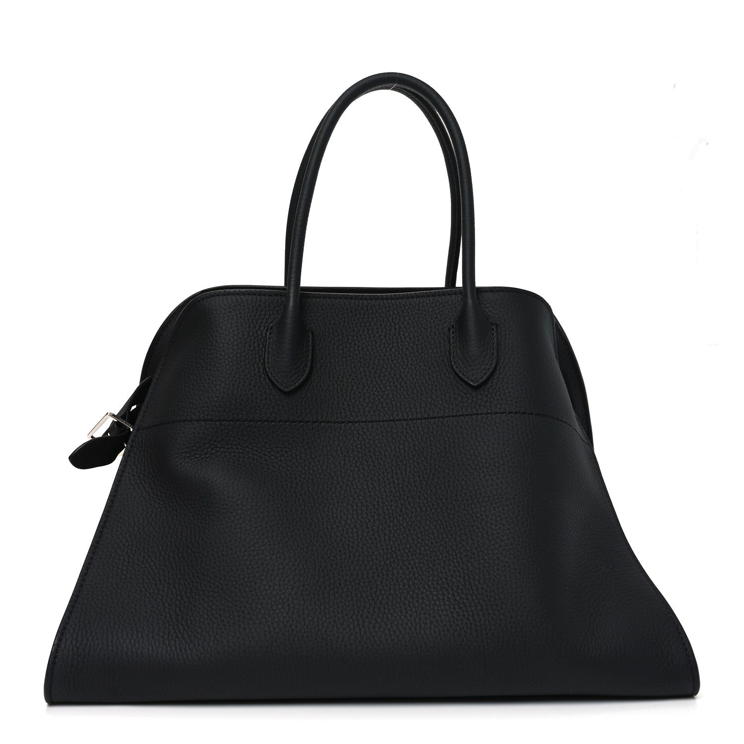 Matte Grained Calfskin Soft Margaux 15 Black
