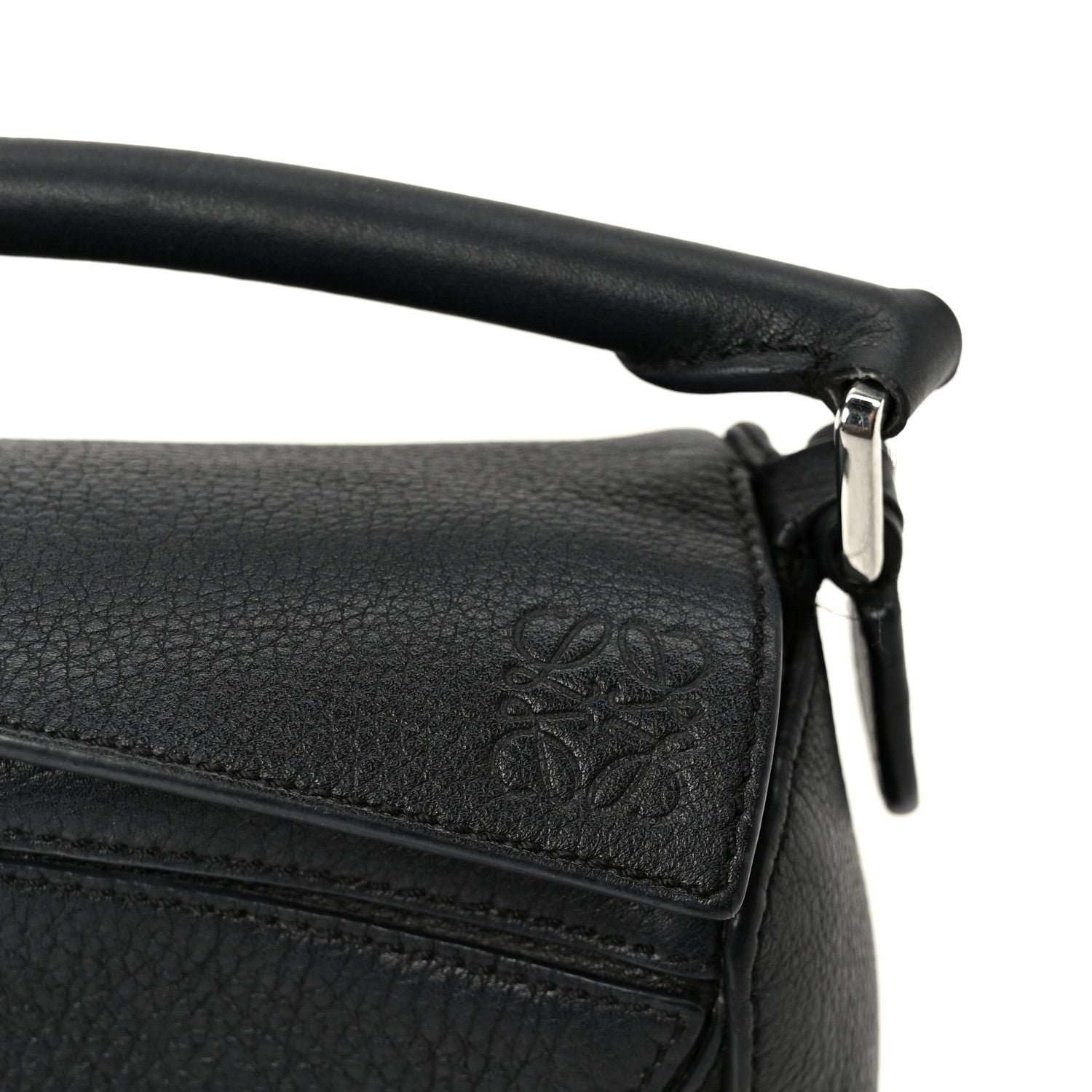 Calfskin Mini Puzzle Bag Black