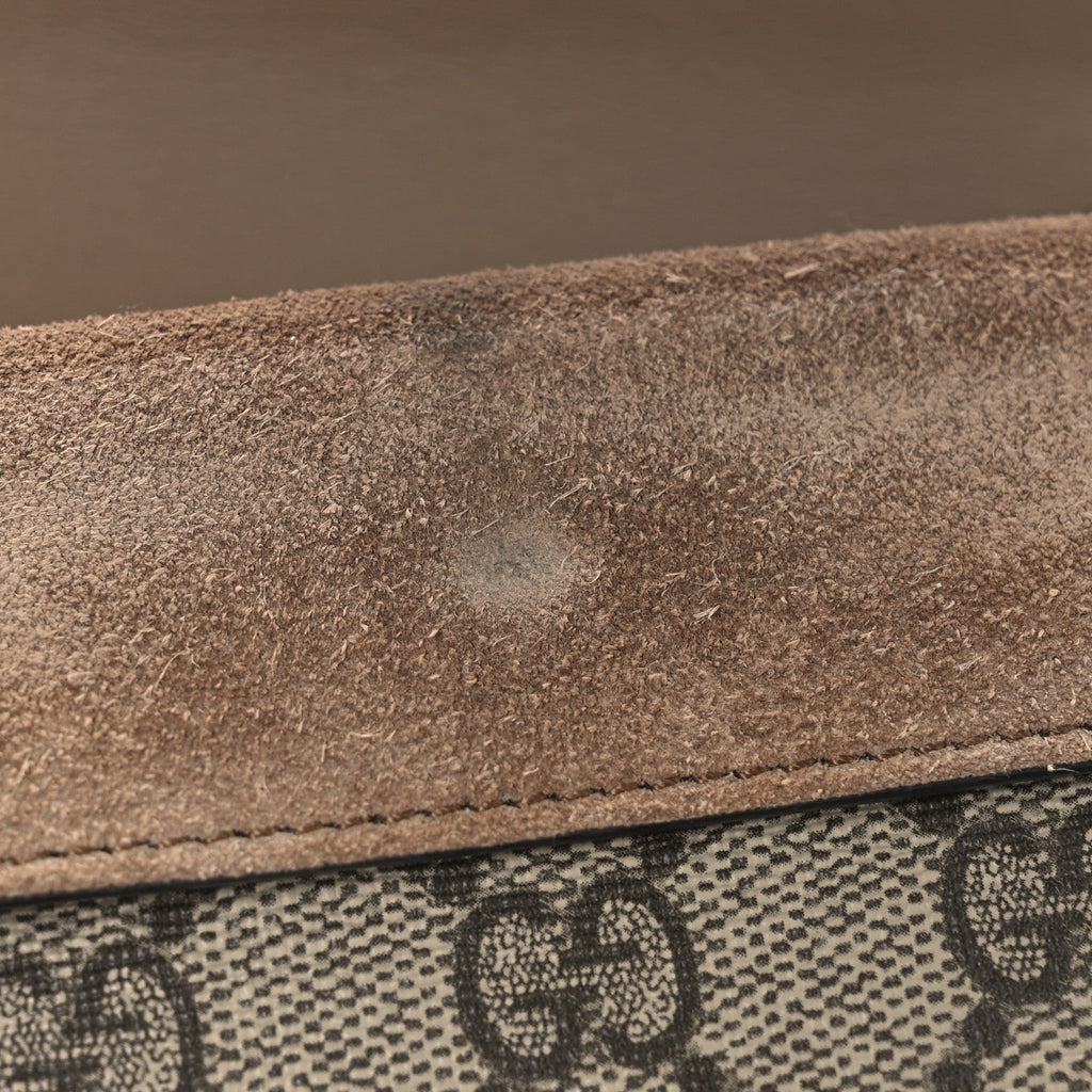GG Supreme Monogram Super Mini Dionysus Shoulder Bag Taupe