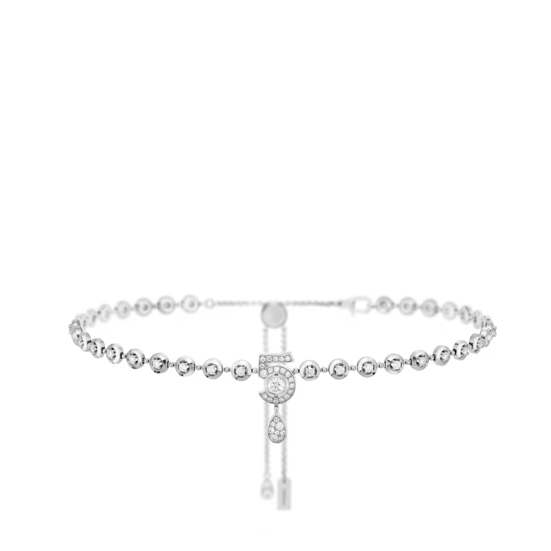 Chanel Eternal N鎺� Diamond Line Necklace