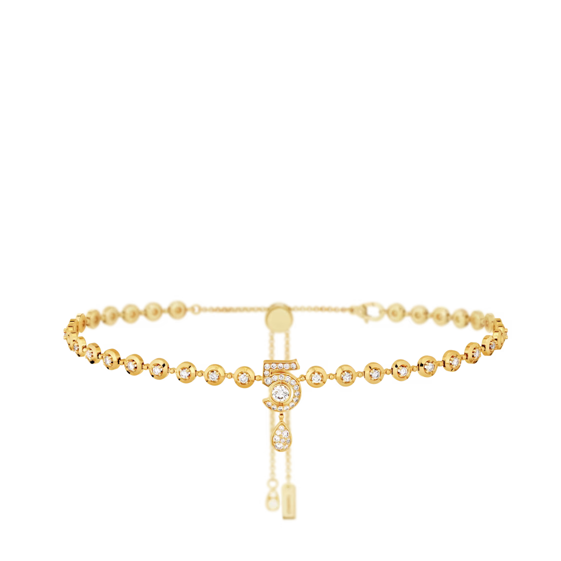 Chanel Eternal N鎺� Diamond Line Necklace