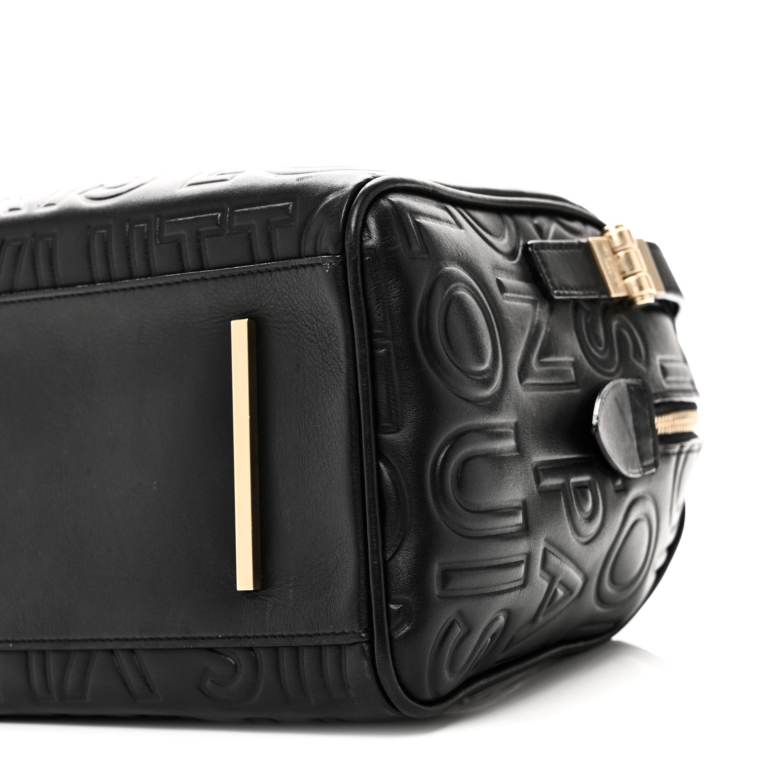 Calfskin Embossed Mini Cube Speedy Black