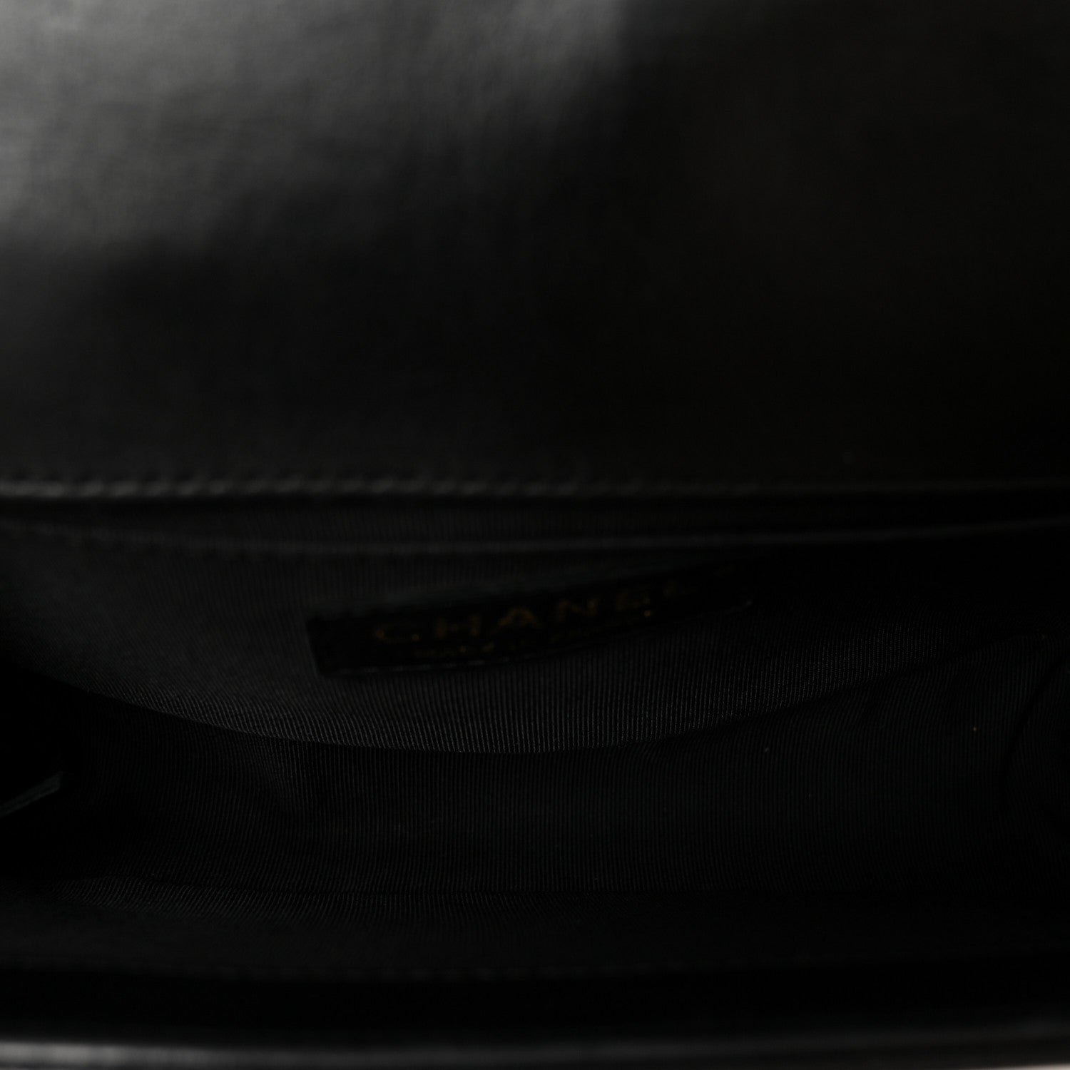 Lambskin Quilted Small Boy Flap Black