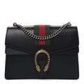 Calfskin Web Small Dionysus Shoulder Bag Black