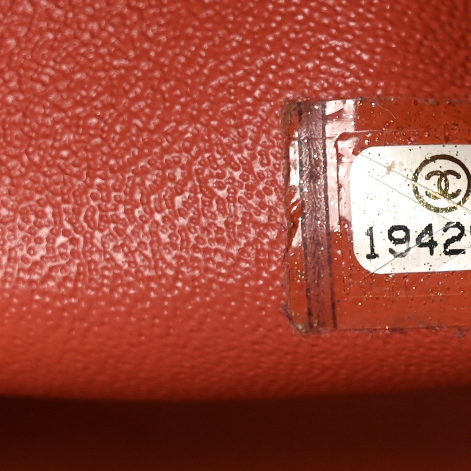Lambskin Quilted Jumbo Double Flap Orange