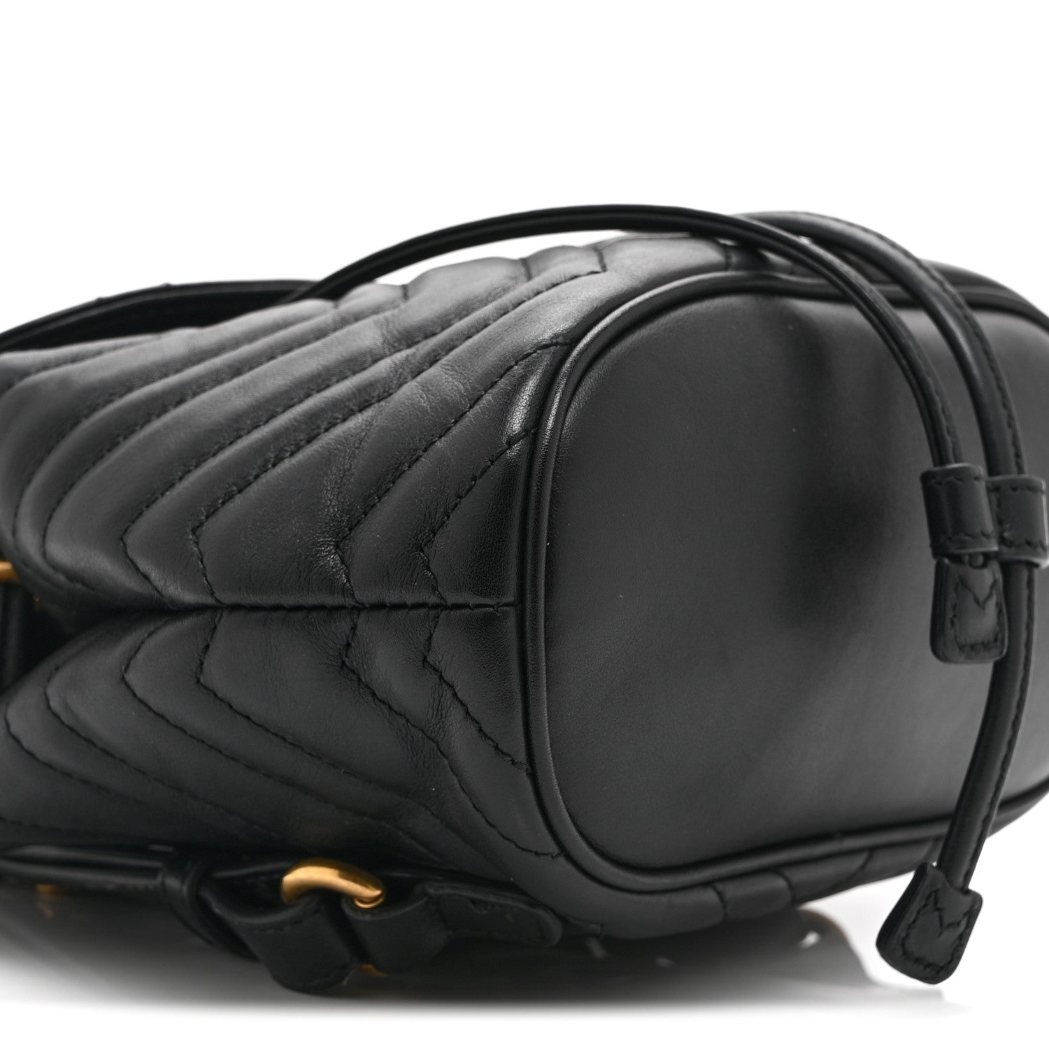 Calfskin Matelasse GG Marmont Flap Backpack Black
