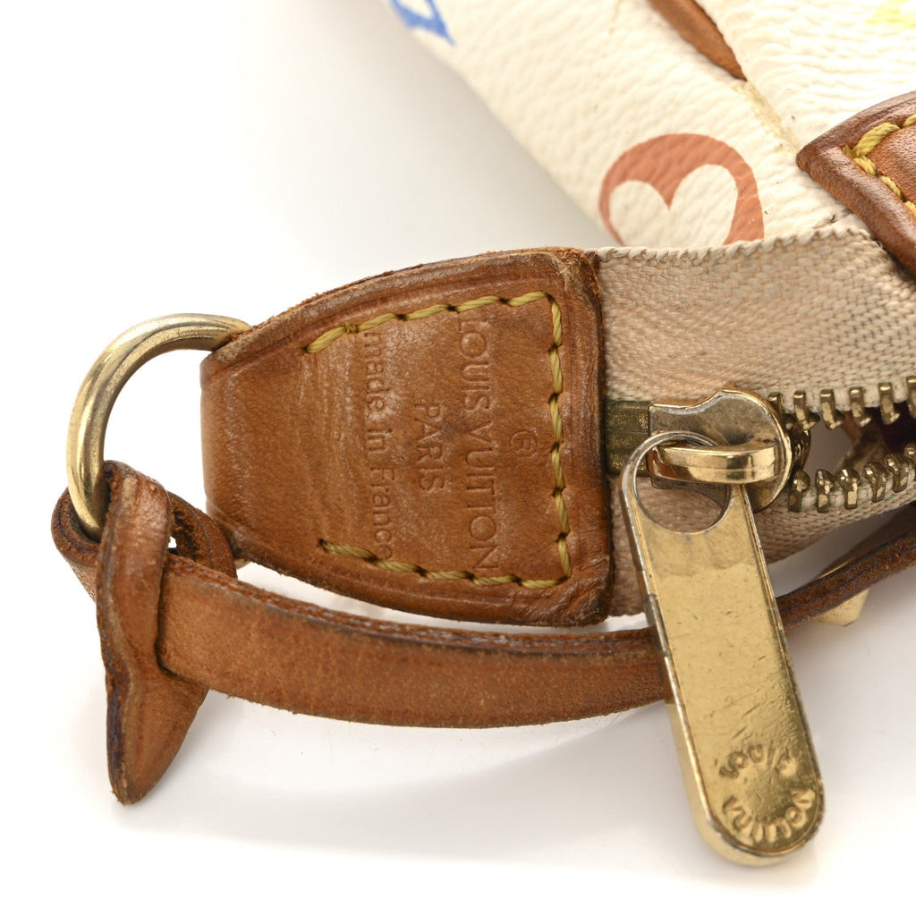 Monogram Multicolor Pochette Accessories White